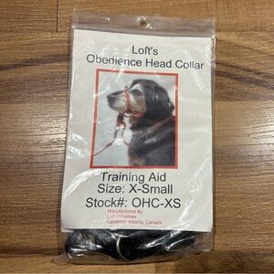 Loft’s Obedience Head Collar Dog Halter Size X-Small Black Gentle Leader Train